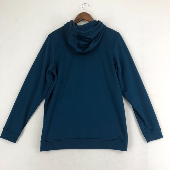 Under Armour Men's Size Medium Blue ColdGear Loose Fit Fleece Lined Hoodie - Picture 10 of 10